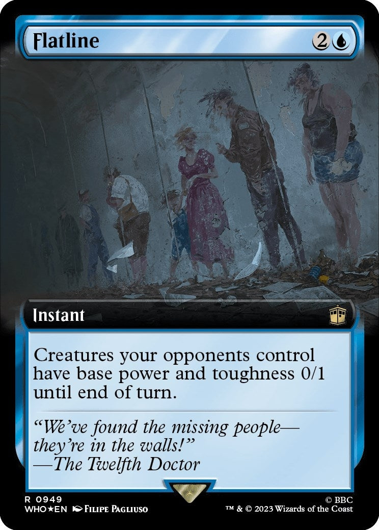 Flatline (Extended Art) (Surge Foil) (949) (Universes Beyond: Doctor Who)