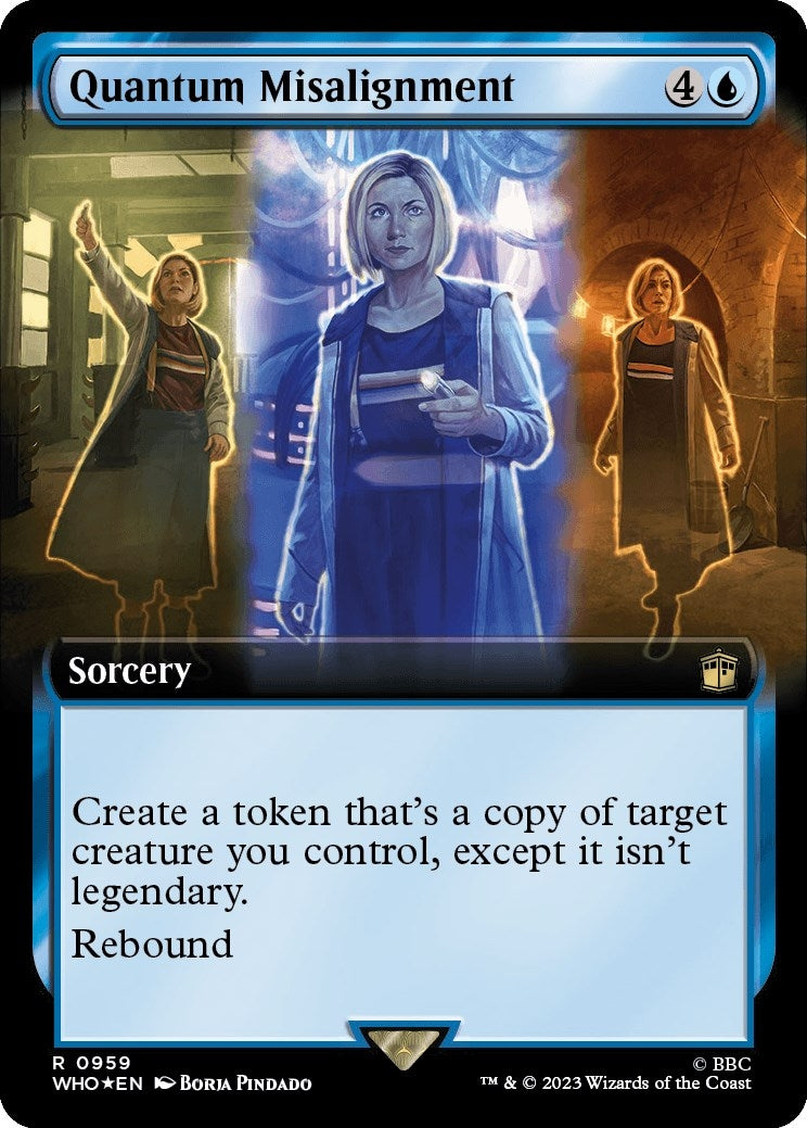 Quantum Misalignment (Extended Art) (Surge Foil) (959) (Universes Beyond: Doctor Who)