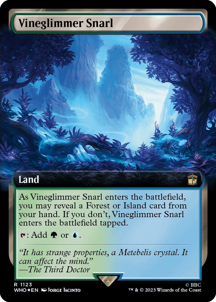 Image for Vineglimmer Snarl (Extended Art) (Surge Foil) (1123) - Magic: The Gathering