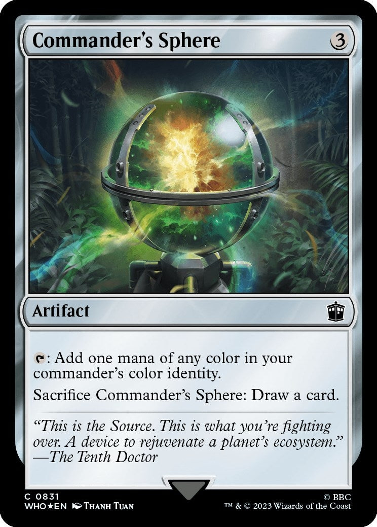 Commander's Sphere (Surge Foil) (831) (Universes Beyond: Doctor Who)
