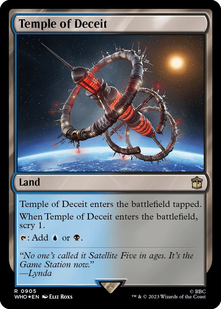 Temple of Deceit (Surge Foil) (905) (Universes Beyond: Doctor Who)
