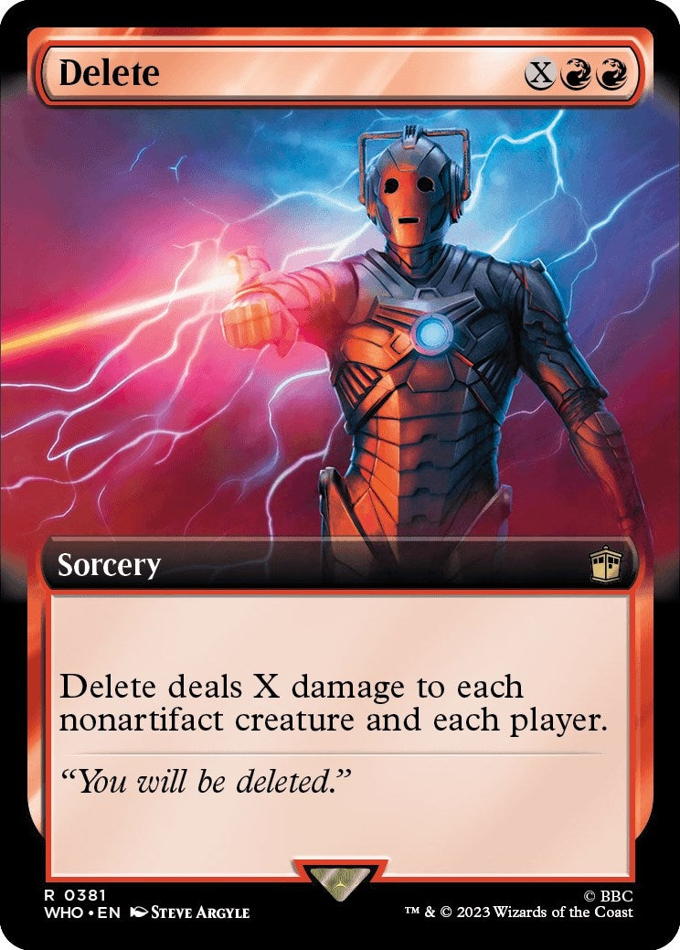 Delete (Extended Art) (381) (Universes Beyond: Doctor Who)