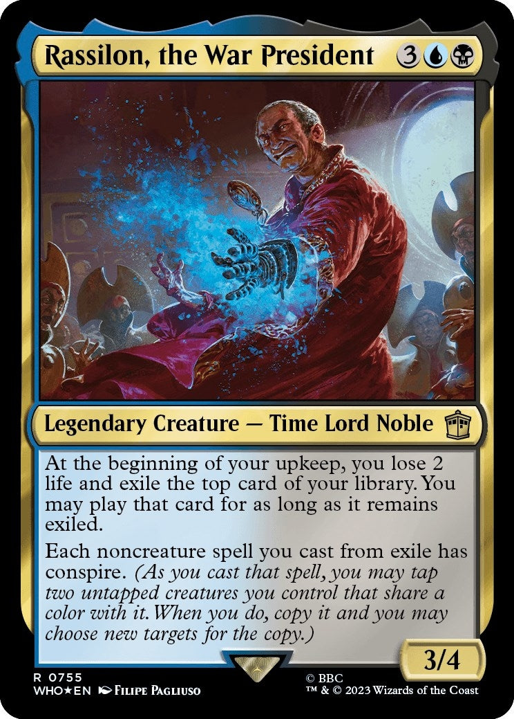 Rassilon, the War President (Surge Foil) (755) (Universes Beyond: Doctor Who)