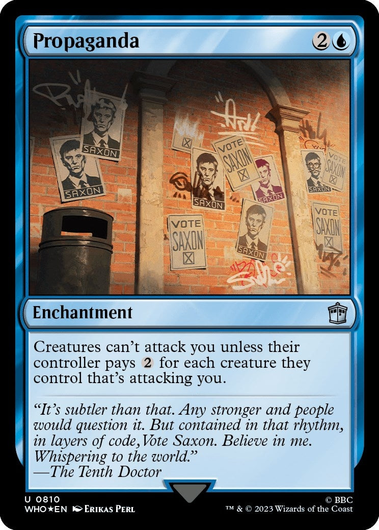 Propaganda (Surge Foil) (810) (Universes Beyond: Doctor Who)