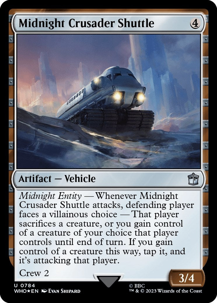 Midnight Crusader Shuttle (Surge Foil) (784) (Universes Beyond: Doctor Who)