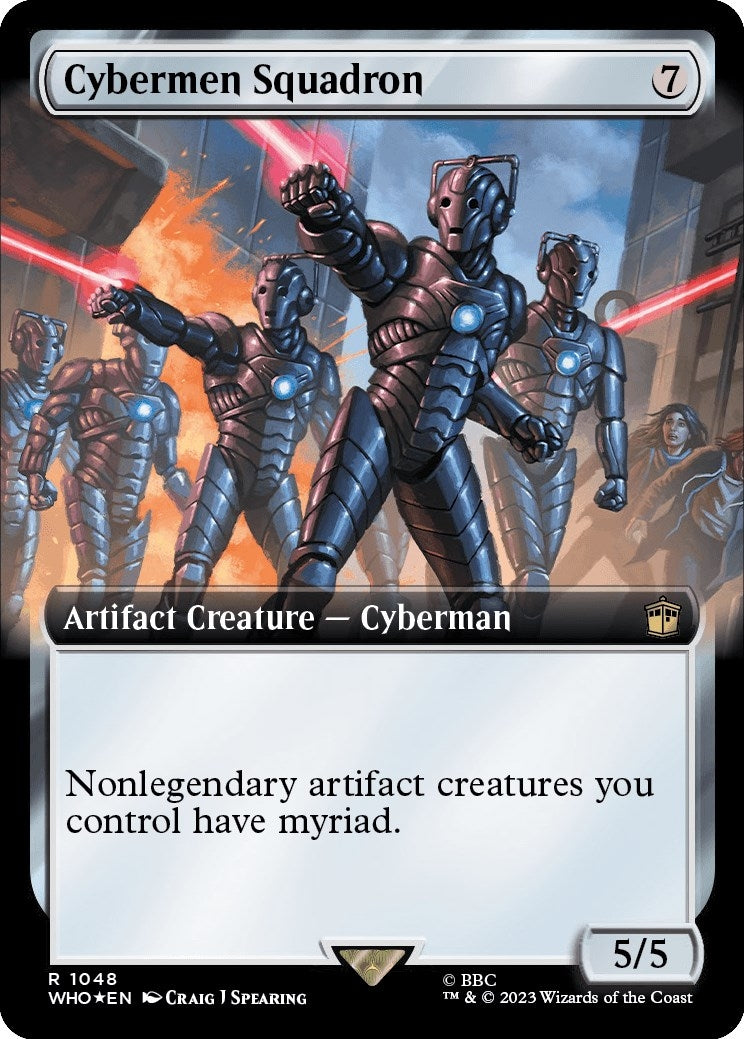 Cybermen Squadron (Extended Art) (Surge Foil) (1048) (Universes Beyond: Doctor Who)