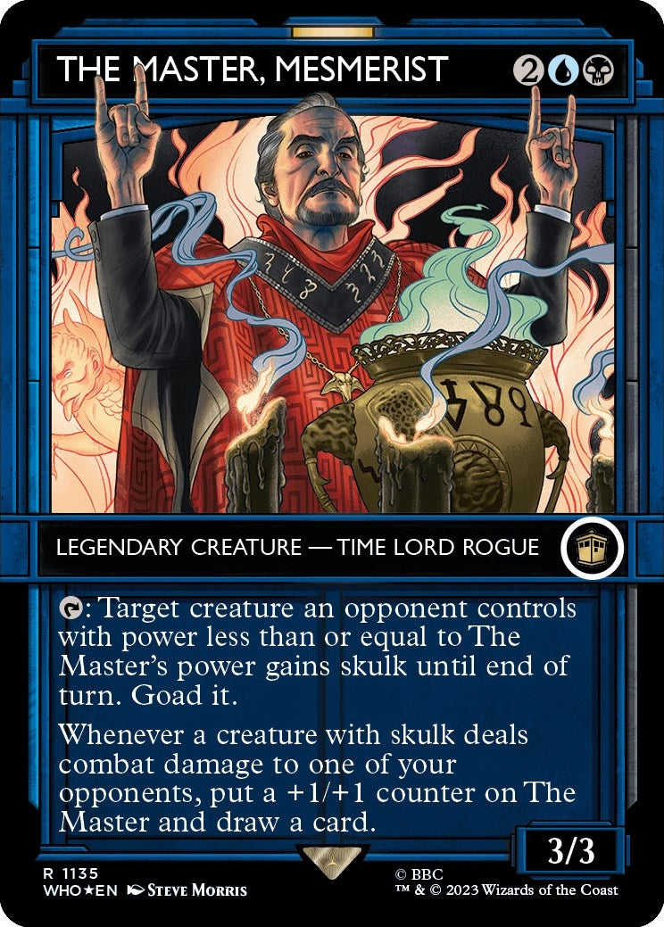 The Master, Mesmerist (Showcase) (Surge Foil) (1135) (Universes Beyond: Doctor Who)