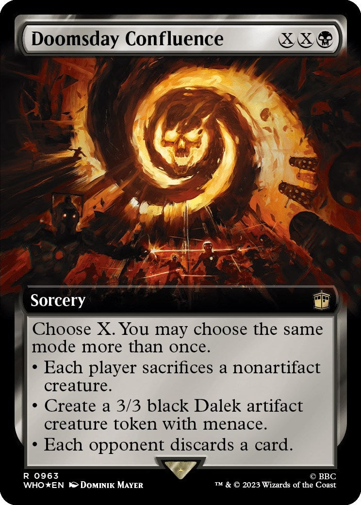 Doomsday Confluence (Extended Art) (Surge Foil) (963) (Universes Beyond: Doctor Who)