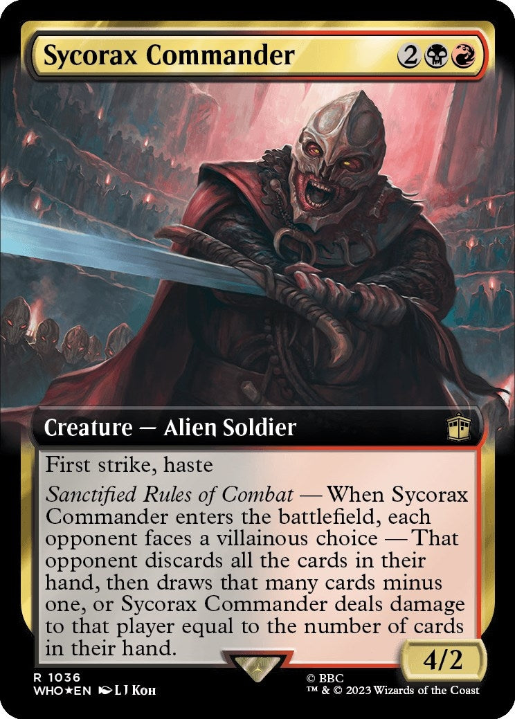 Sycorax Commander (Extended Art) (Surge Foil) (1036) (Universes Beyond: Doctor Who)