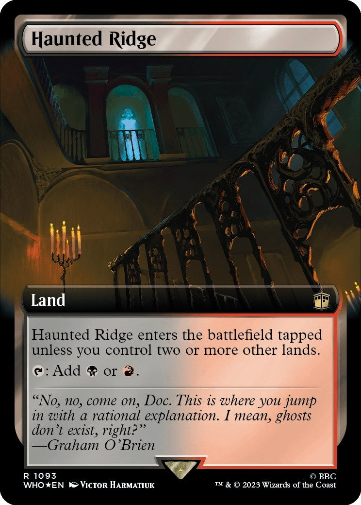 Haunted Ridge (Extended Art) (Surge Foil) (1093) (Universes Beyond: Doctor Who)