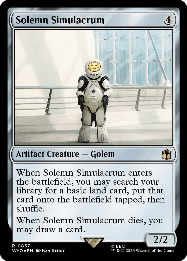 Solemn Simulacrum (Surge Foil) (837) (Universes Beyond: Doctor Who)