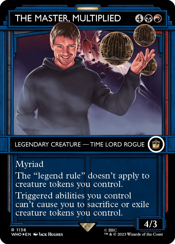 The Master, Multiplied (Showcase) (Surge Foil) (1136) (Universes Beyond: Doctor Who)