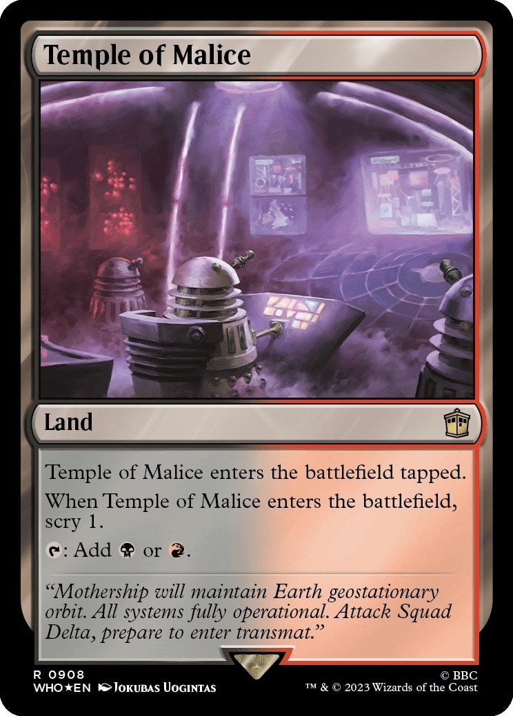 Temple of Malice (Surge Foil) (908) (Universes Beyond: Doctor Who)