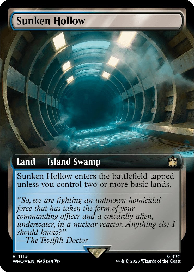 Sunken Hollow (Extended Art) (Surge Foil) (1113) (Universes Beyond: Doctor Who)