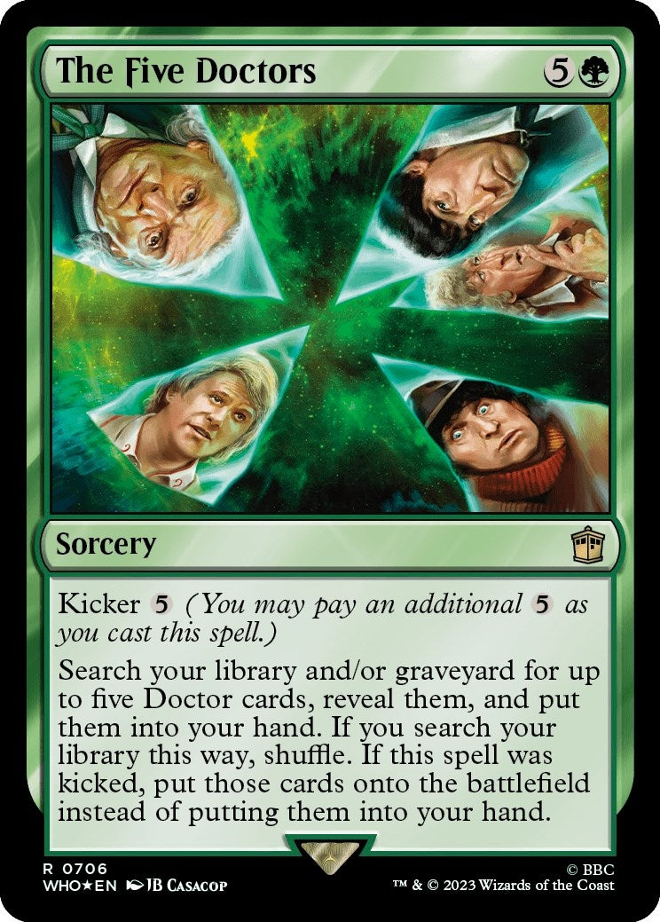 The Five Doctors (Surge Foil) (706) (Universes Beyond: Doctor Who)