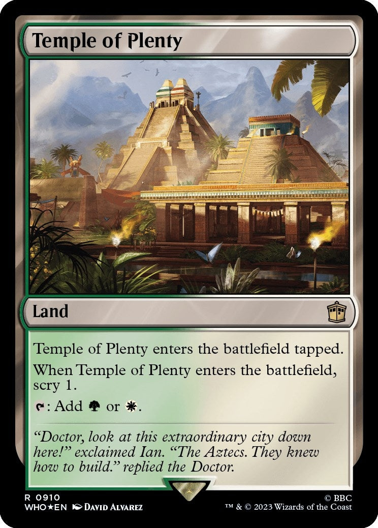 Temple of Plenty (Surge Foil) (910) (Universes Beyond: Doctor Who)