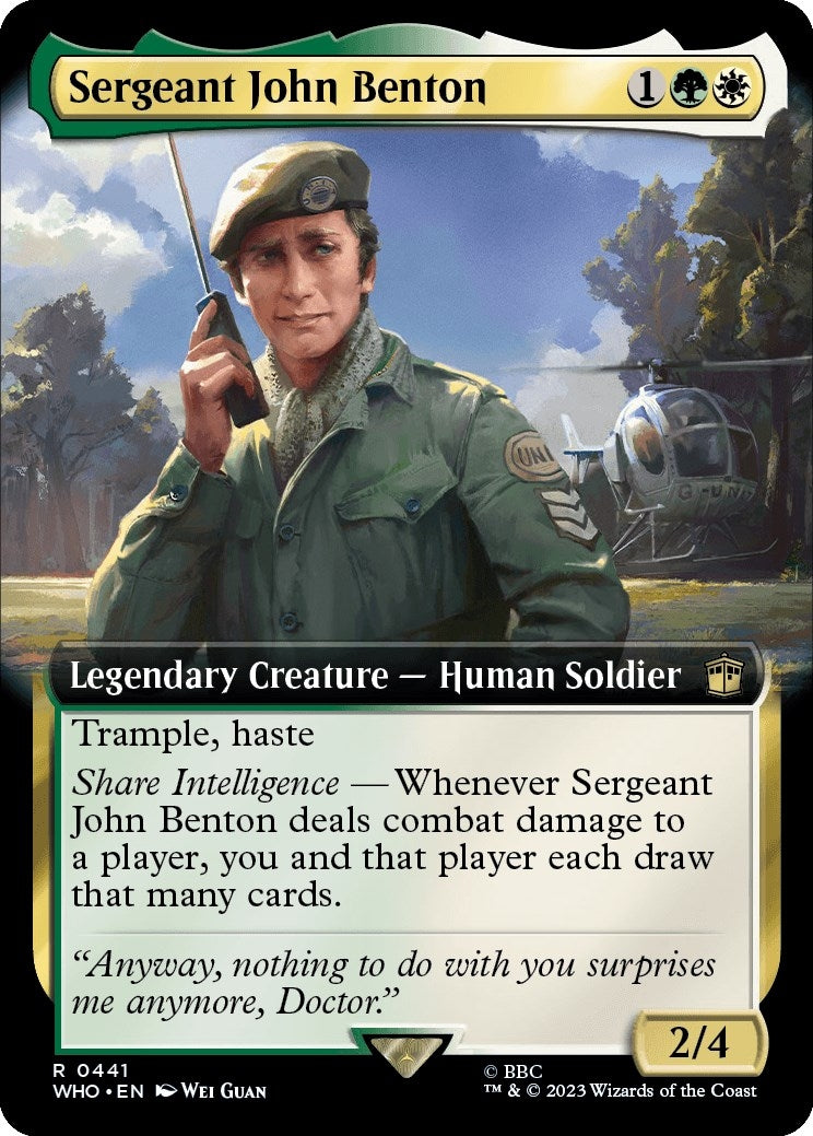 Sergeant John Benton (Extended Art) (441) (Universes Beyond: Doctor Who)