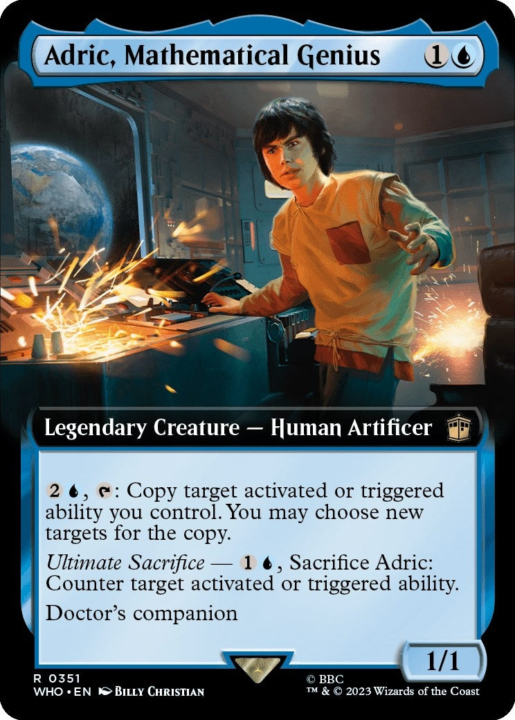 Adric, Mathematical Genius (Extended Art) (351) (Universes Beyond: Doctor Who)