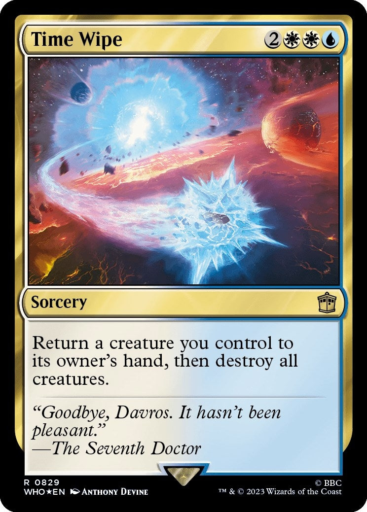 Time Wipe (Surge Foil) (829) (Universes Beyond: Doctor Who)