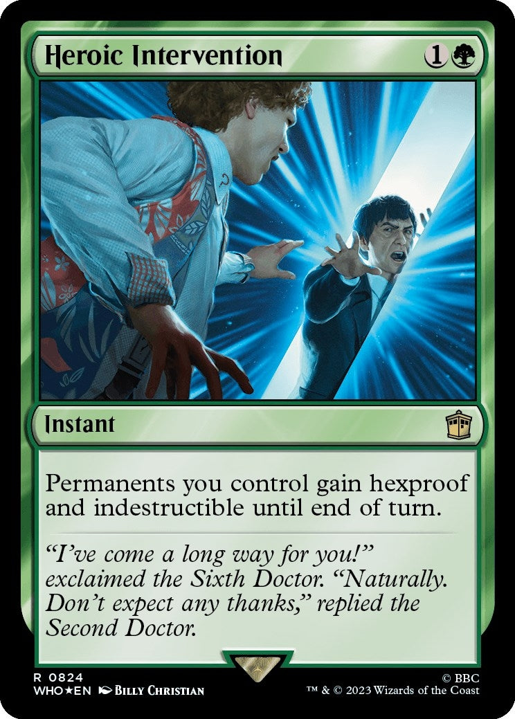 Heroic Intervention (Surge Foil) (824) (Universes Beyond: Doctor Who)