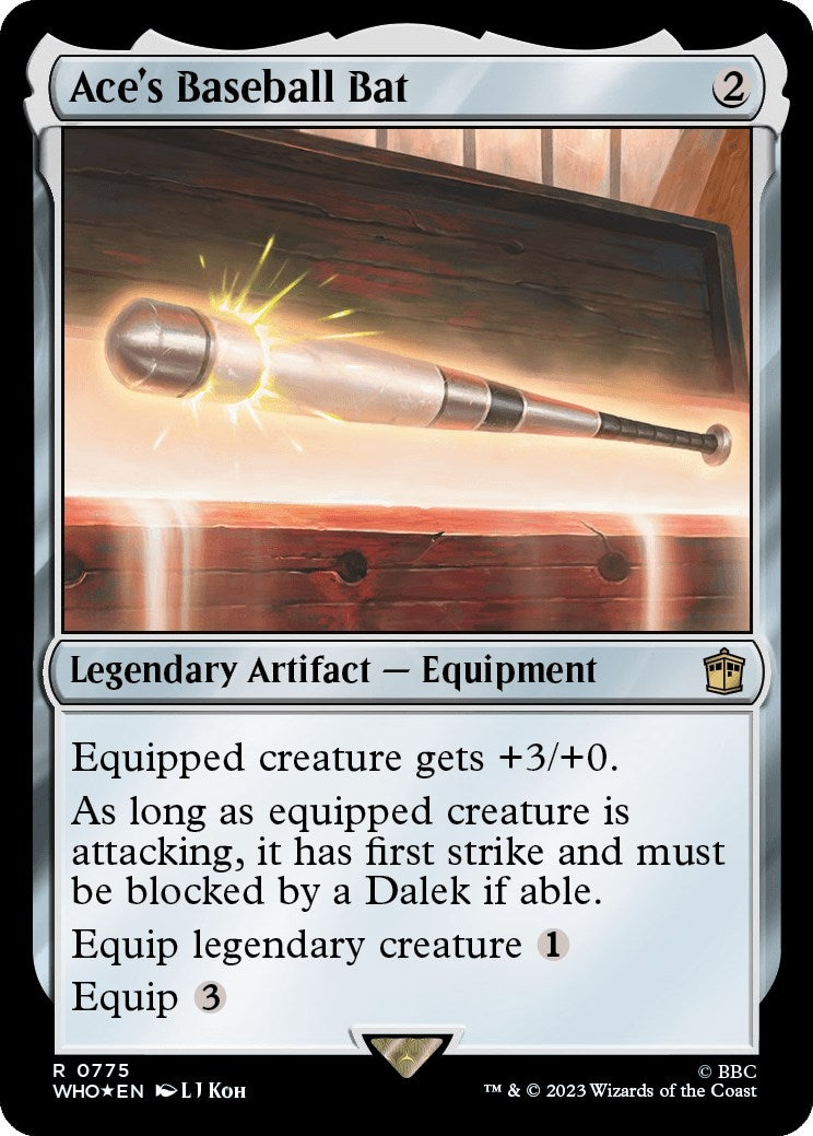 Ace's Baseball Bat (Surge Foil) (775) (Universes Beyond: Doctor Who)