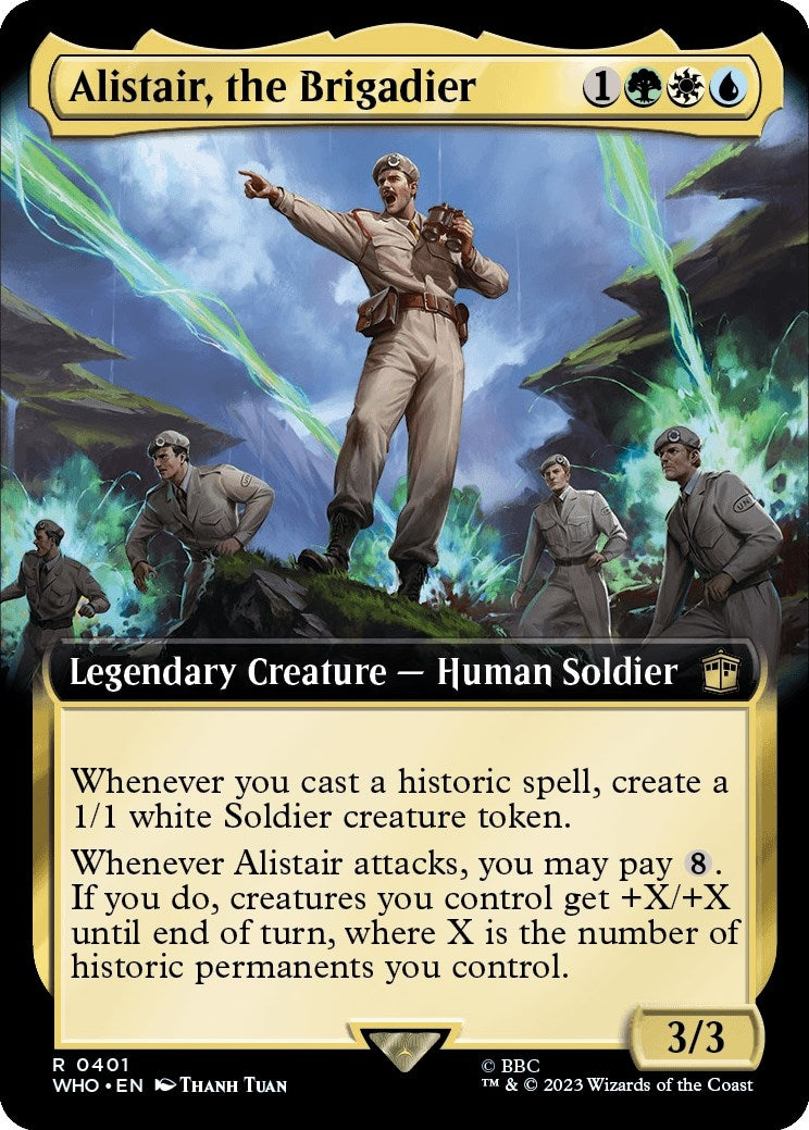 Alistair, the Brigadier (Extended Art) (401) (Universes Beyond: Doctor Who)