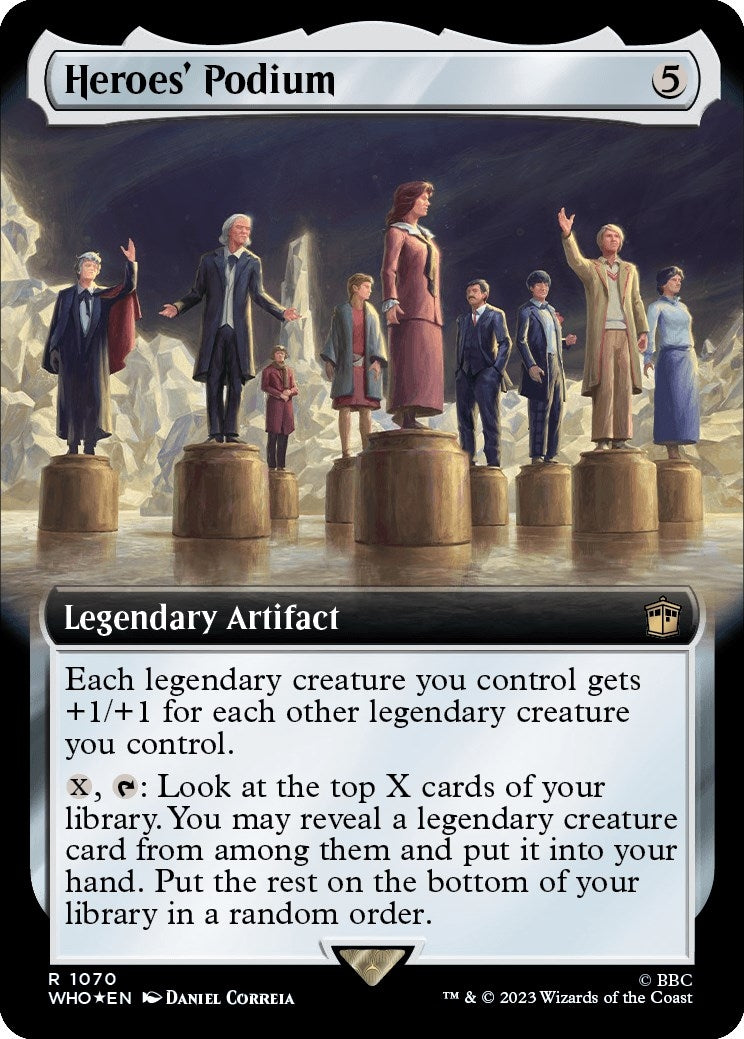 Heroes' Podium (Extended Art) (Surge Foil) (1070) (Universes Beyond: Doctor Who)