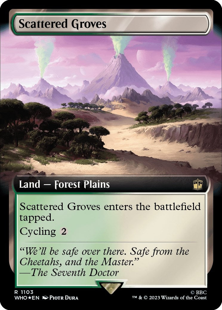 Scattered Groves (Extended Art) (Surge Foil) (1103) (Universes Beyond: Doctor Who)