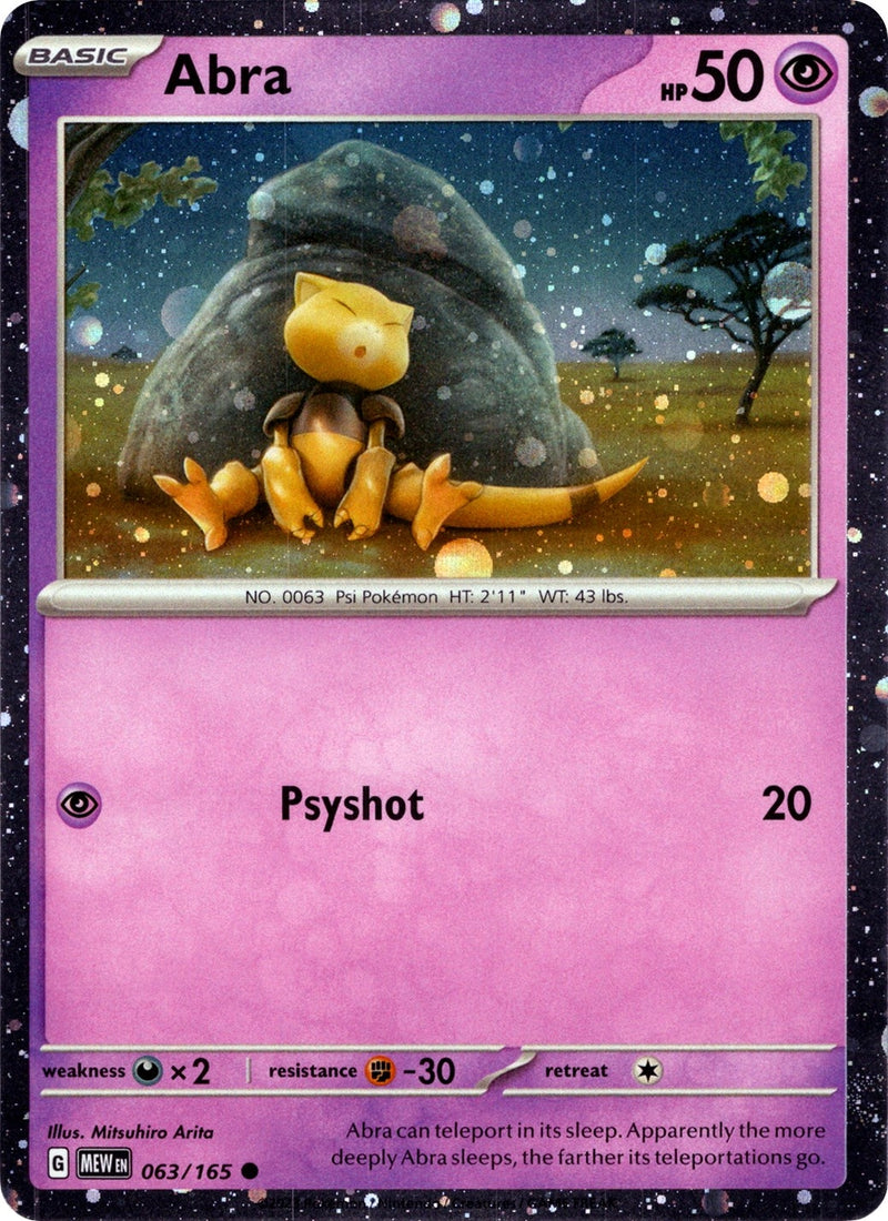 Image for Abra - 063/165 (Cosmos Holo) (063/165) (Miscellaneous Cards & Products) - Pokemon