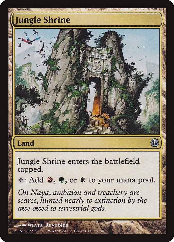 Jungle Shrine (34) (Duel Decks: Ajani vs. Nicol Bolas)