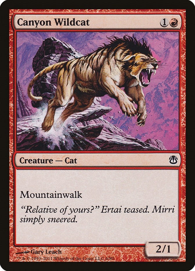 Canyon Wildcat (6) (Duel Decks: Ajani vs. Nicol Bolas)