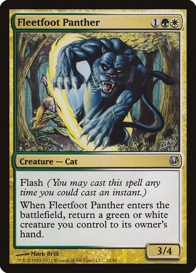 Fleetfoot Panther (12) (Duel Decks: Ajani vs. Nicol Bolas)