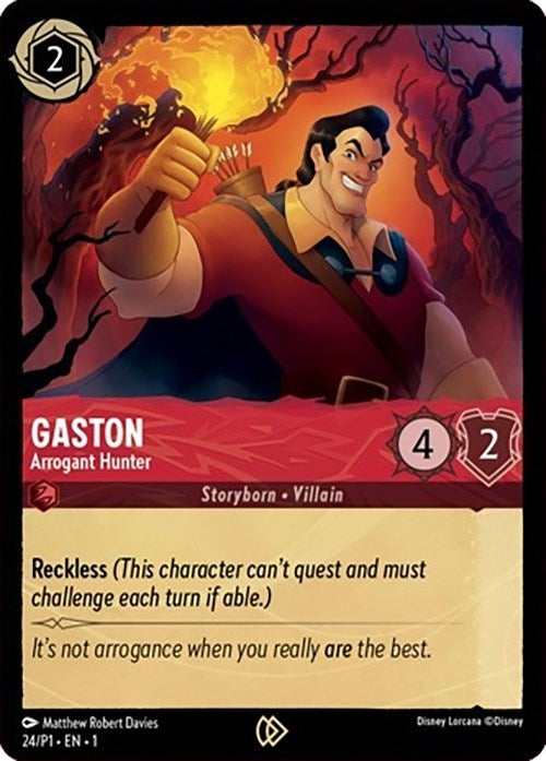Gaston - Arrogant Hunter (24) (Disney Lorcana Promo Cards)