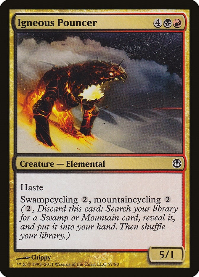 Igneous Pouncer (57) (Duel Decks: Ajani vs. Nicol Bolas)