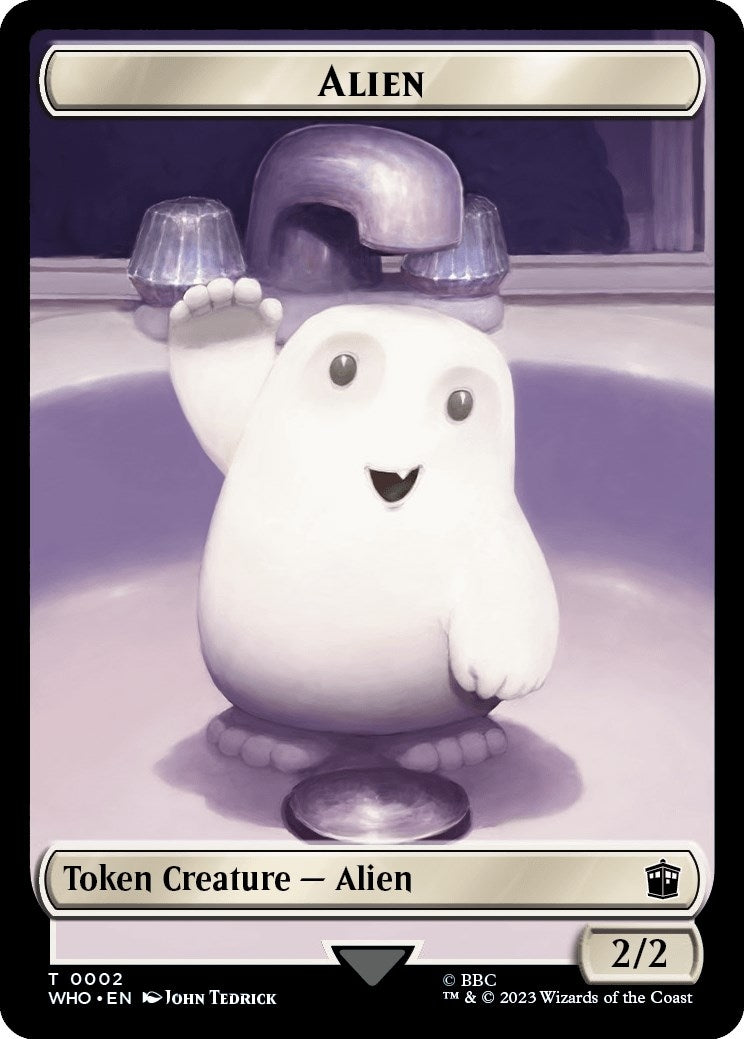 Alien // Osgood, Operation Double Double-Sided Token (2 // 32) (Universes Beyond: Doctor Who)