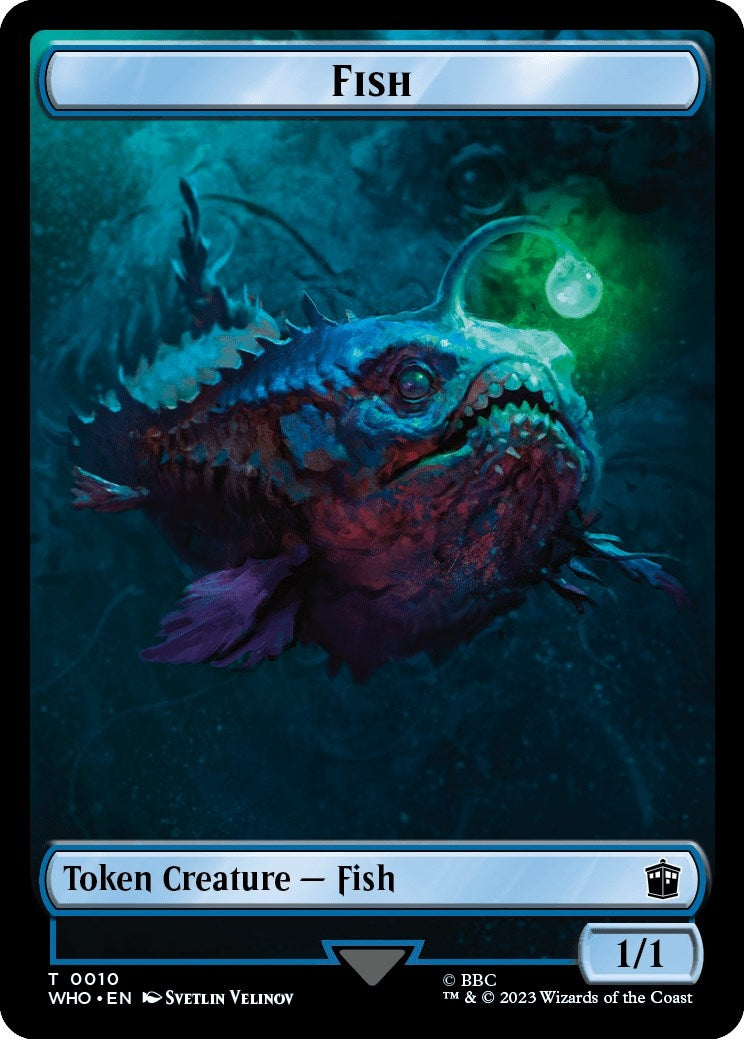 Fish // Treasure (0030) Double-Sided Token (10 // 30) (Universes Beyond: Doctor Who)