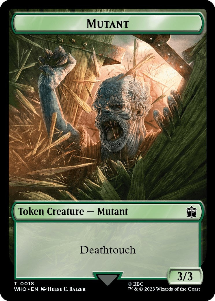 Mutant // Alien Insect Double-Sided Token (18 // 19) (Universes Beyond: Doctor Who)