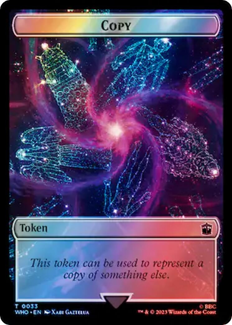 Copy // Clue (0054) Double-Sided Token (Surge Foil) (33 // 54) (Universes Beyond: Doctor Who)