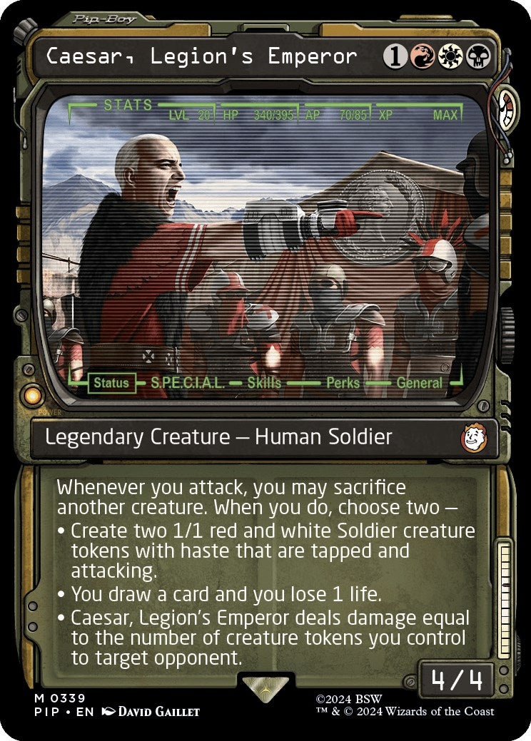 Image for Caesar, Legion's Emperor (Showcase) (339) (Universes Beyond: Fallout) - Magic: The Gathering