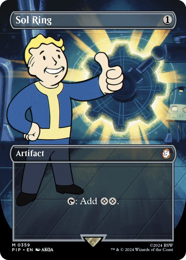 Sol Ring (Borderless) (359) (Universes Beyond: Fallout)