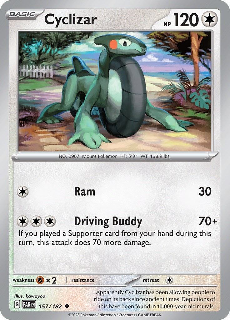 Image for Cyclizar (157/182) (SV04: Paradox Rift) - Pokemon