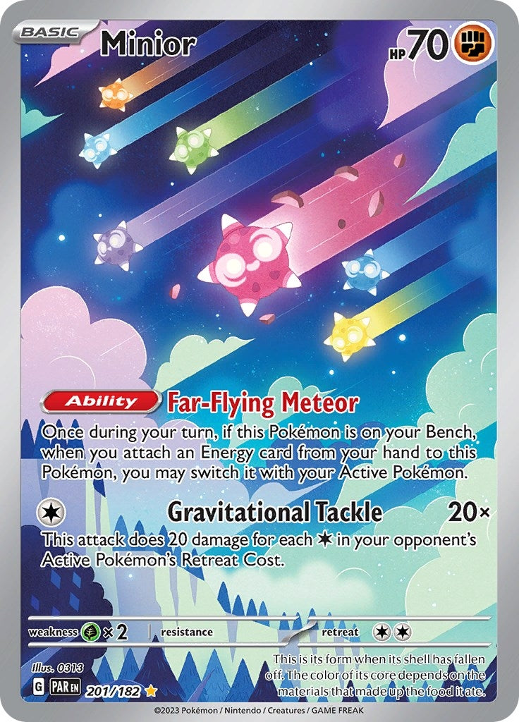 Image for Minior (201/182) (SV04: Paradox Rift) - Pokemon