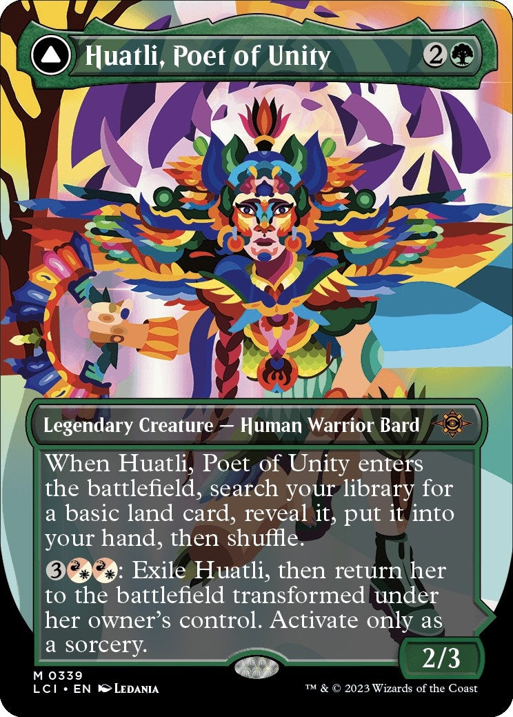 Huatli, Poet of Unity (Borderless) (339) (The Lost Caverns of Ixalan)