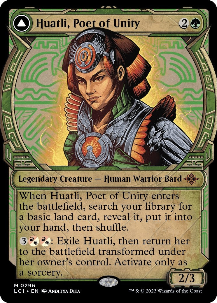 Huatli, Poet of Unity (Showcase) (296) (The Lost Caverns of Ixalan)