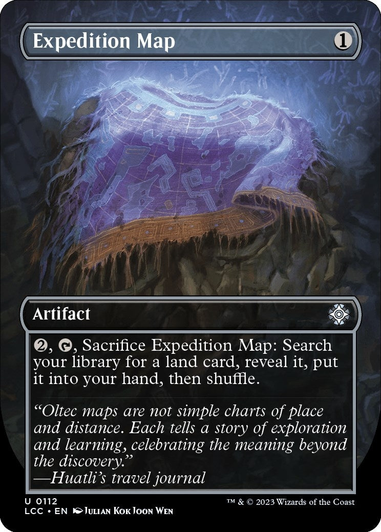 Expedition Map (Borderless) (112) (Commander: The Lost Caverns of Ixalan)
