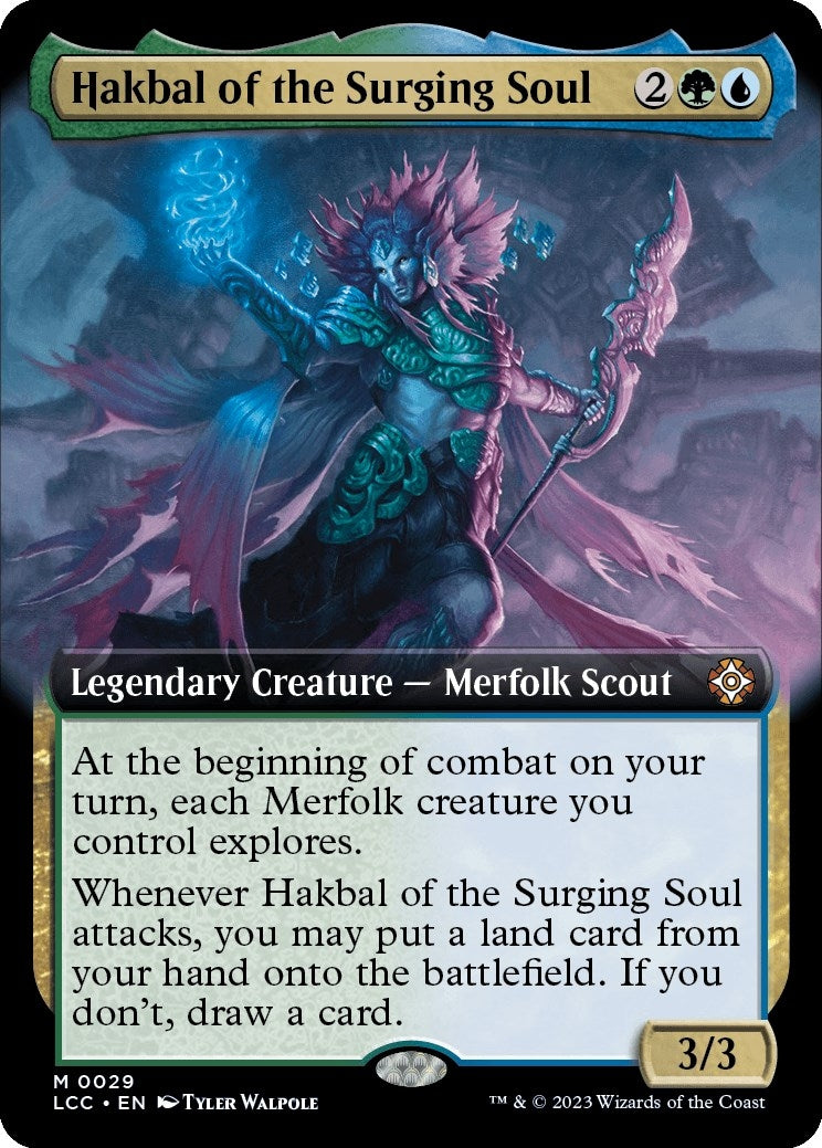 Hakbal of the Surging Soul (Extended Art) (29) (Commander: The Lost Caverns of Ixalan)