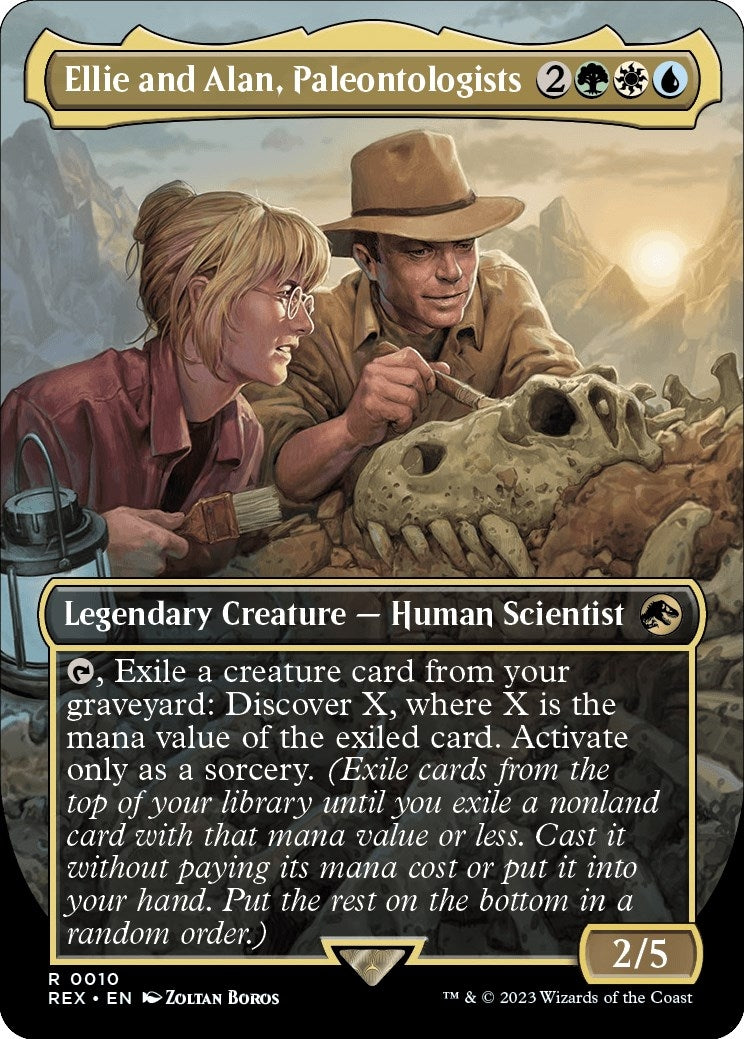 Ellie and Alan, Paleontologists (Borderless) (10) (Universes Beyond: Jurassic World Collection)