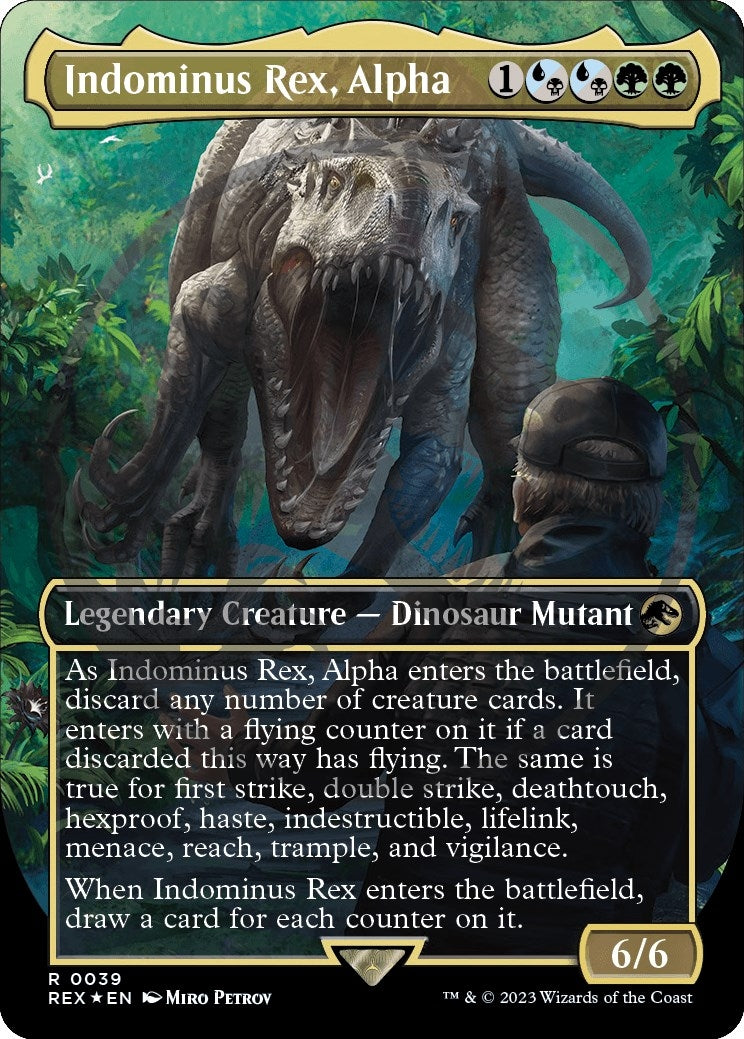 Indominus Rex, Alpha (Borderless) (Emblem) (39) (Universes Beyond: Jurassic World Collection)