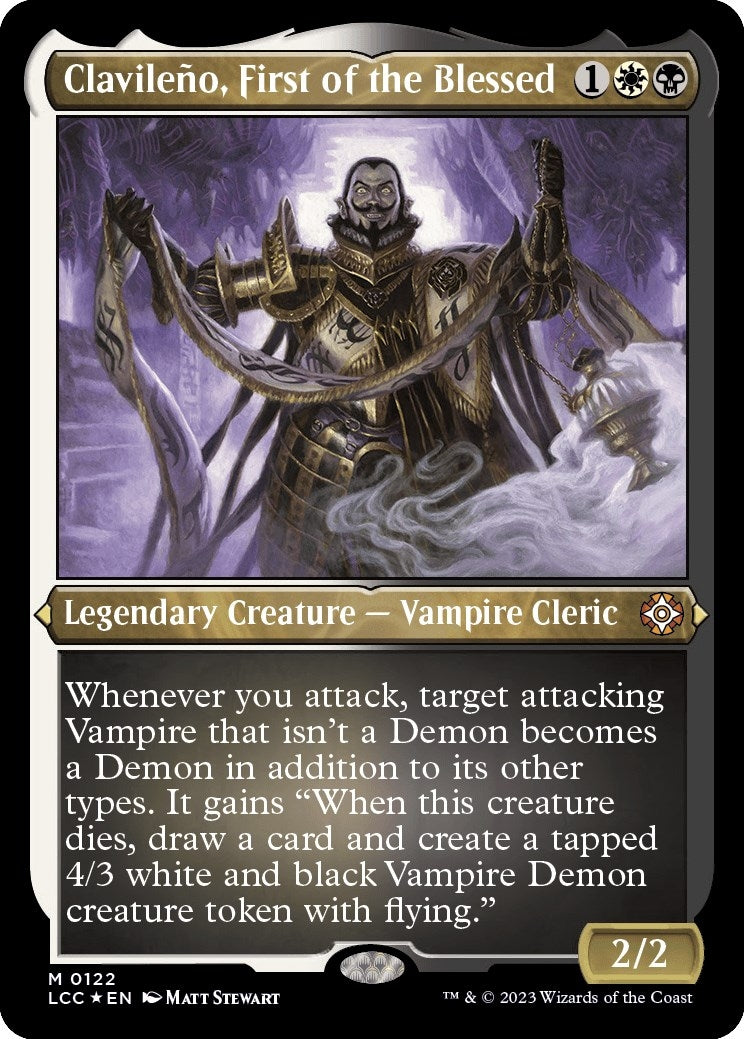 Clavileno, First of the Blessed (Display Commander) - Thick Stock (122) (Commander: The Lost Caverns of Ixalan)