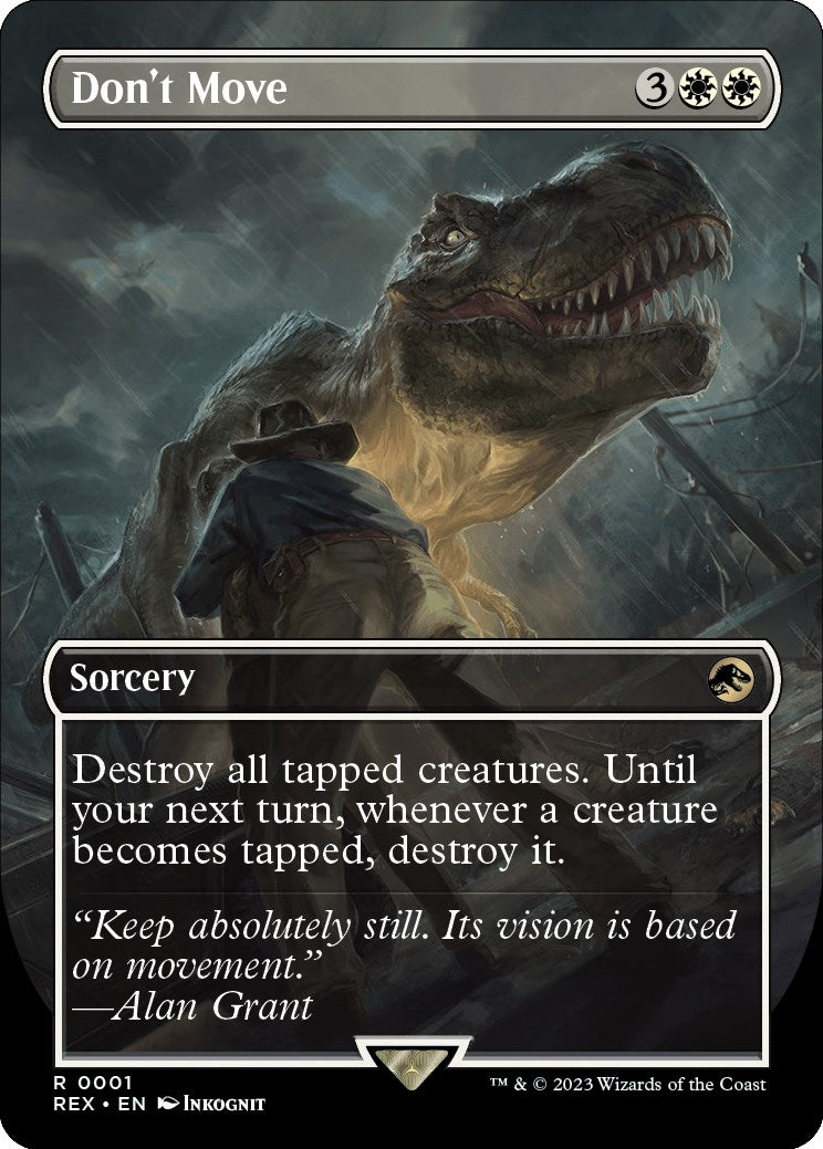 Don't Move (Borderless) (1) (Universes Beyond: Jurassic World Collection)
